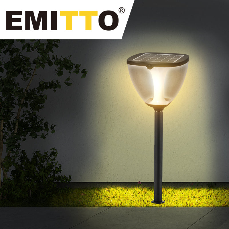 EMITTO Solar Powered LED Garden Light Pathway Landscape Lawn Lamp Patio 80cm