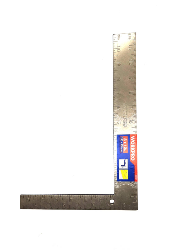 WORKPRO STEEL CARPENTER SQUARE 8X12INCH