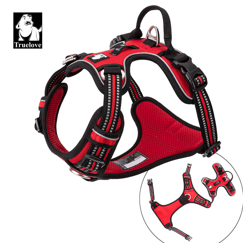 No Pull Harness Red L