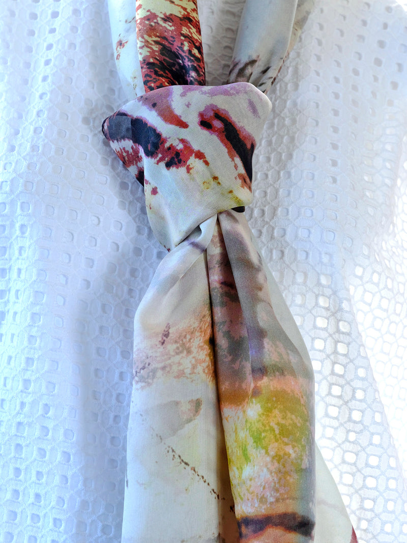 Silk Chiffon Scarf Aussie Bush Mates