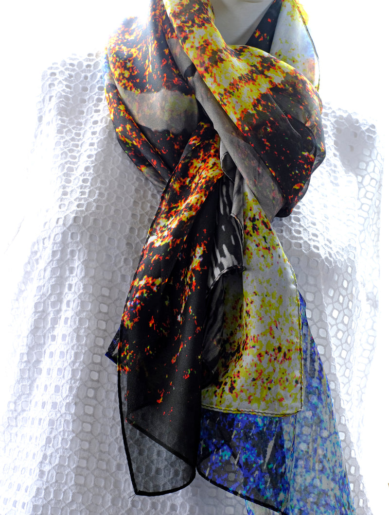 Silk Chiffon Scarf The Floating City