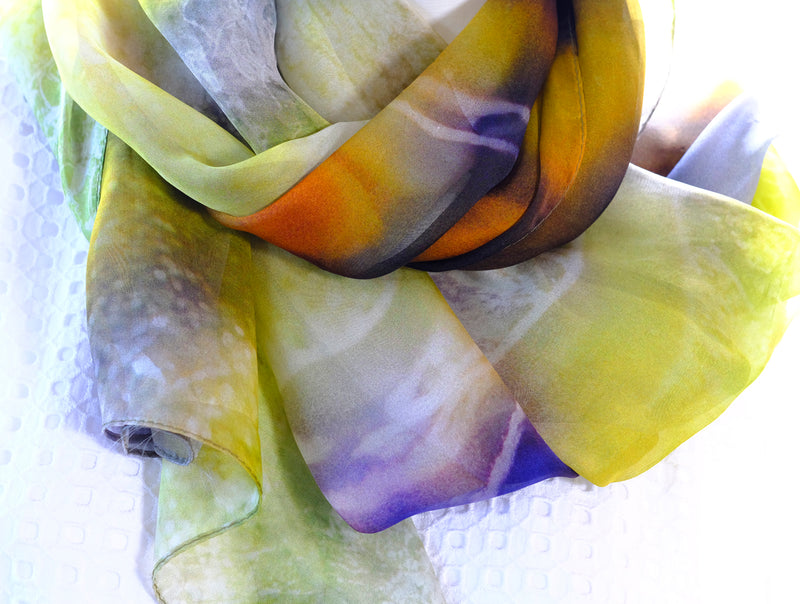 Silk Chiffon Scarf Warrumbungle Roos