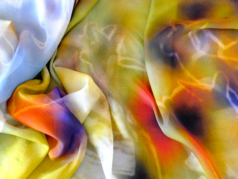 Silk Chiffon Scarf Warrumbungle Roos