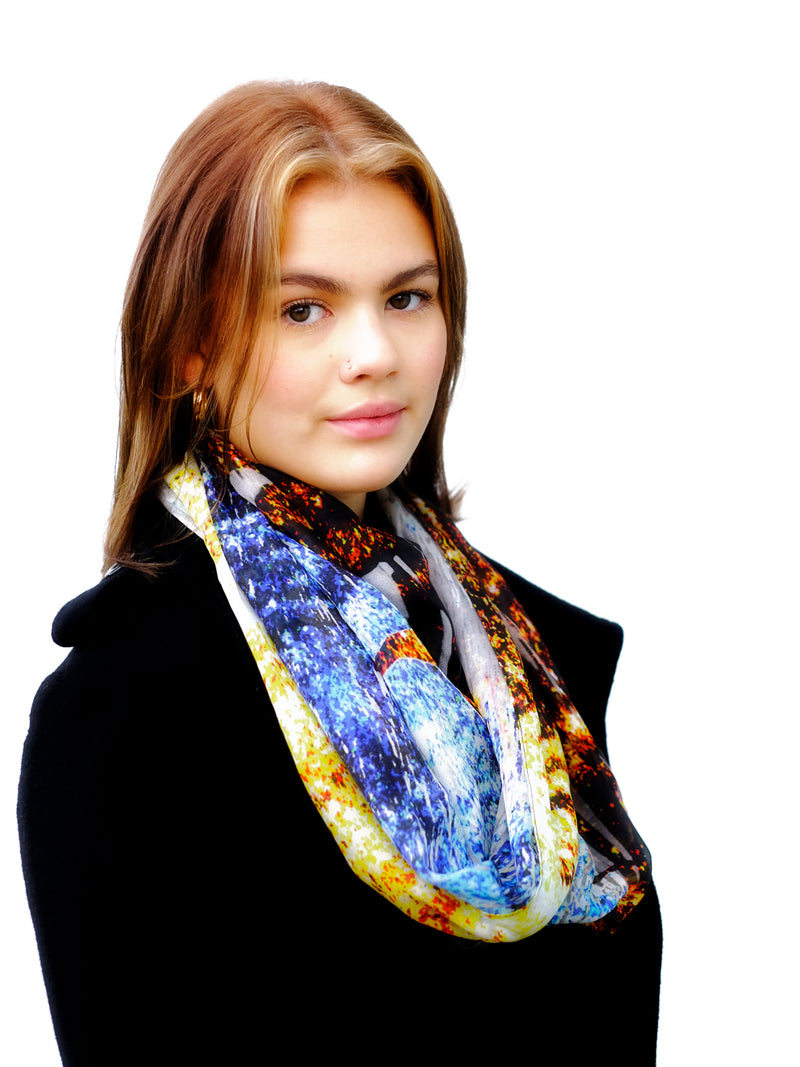 Silk Chiffon Scarf The Floating City