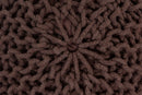 Ava Knitted Pouf BROWN
