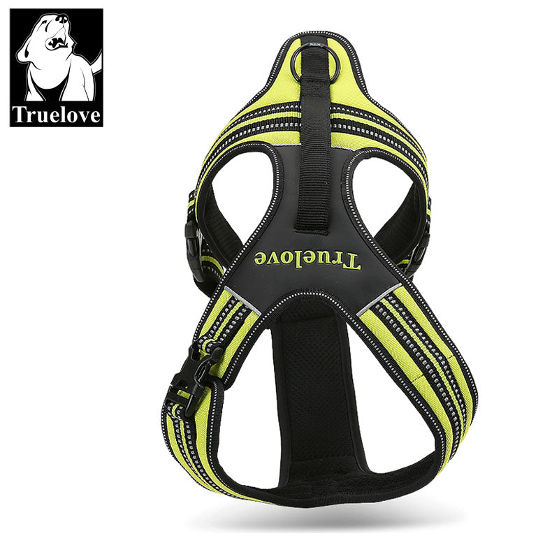 Reflective Heavy Duty Harness Neon Yellow XL